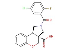 (3aR*,9bR*)-2-(5-chloro-2-fluorobenzoyl)-1,2,3,9b-tetrahydrochromeno[3,4-c]pyrrole-3a(4H)-carboxylic acid
