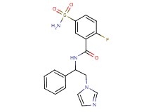 5-(aminosulfonyl)-2-fluoro-N-[2-(1H-imidazol-1-yl)-1-phenylethyl]benzamide