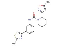 2-(5-methylisoxazol-3-yl)-N-[3-(2-methyl-1,3-thiazol-4-yl)phenyl]piperidine-1-carboxamide