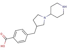 4-{[1-(4-piperidinyl)-3-pyrrolidinyl]methyl}benzoic acid dihydrochloride