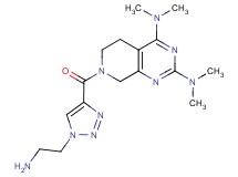 7-{[1-(2-aminoethyl)-1H-1,2,3-triazol-4-yl]carbonyl}-N,N,N',N'-tetramethyl-5,6,7,8-tetrahydropyrido[3,4-d]pyrimidine-2,4-diamine