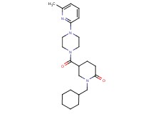 1-(cyclohexylmethyl)-5-{[4-(6-methyl-2-pyridinyl)-1-piperazinyl]carbonyl}-2-piperidinone