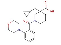 3-(cyclopropylmethyl)-1-(2-morpholin-4-ylbenzoyl)piperidine-3-carboxylic acid