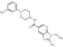 2-amino-3-ethyl-N-[1-(3-methylphenyl)piperidin-4-yl]-3H-imidazo[4,5-b]pyridine-6-carboxamide