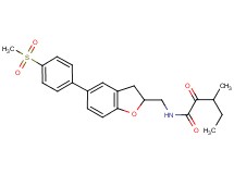 3-methyl-N-({5-[4-(methylsulfonyl)phenyl]-2,3-dihydro-1-benzofuran-2-yl}methyl)-2-oxopentanamide