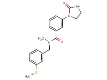 N-methyl-N-[3-(methylthio)benzyl]-3-(2-oxoimidazolidin-1-yl)benzamide