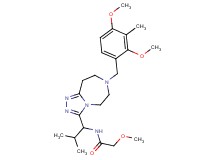 N-{1-[7-(2,4-dimethoxy-3-methylbenzyl)-6,7,8,9-tetrahydro-5H-[1,2,4]triazolo[4,3-d][1,4]diazepin-3-yl]-2-methylpropyl}-2-methoxyacetamide