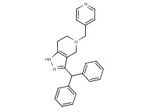 3-(diphenylmethyl)-5-(pyridin-4-ylmethyl)-4,5,6,7-tetrahydro-1H-pyrazolo[4,3-c]pyridine