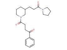 4-oxo-4-{3-[3-oxo-3-(1-pyrrolidinyl)propyl]-1-piperidinyl}-1-phenyl-1-butanone