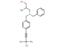 4-(4-{[benzyl(3-hydroxy-2-methylpropyl)amino]methyl}phenyl)-2-methylbut-3-yn-2-ol