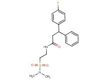 N-{2-[(dimethylamino)sulfonyl]ethyl}-3-(4-fluorophenyl)-3-phenylpropanamide