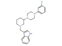 3-({3-[4-(3-chlorophenyl)-1-piperazinyl]-1-piperidinyl}methyl)-1H-indole