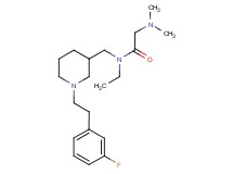 N~1~-ethyl-N~1~-({1-[2-(3-fluorophenyl)ethyl]-3-piperidinyl}methyl)-N~2~,N~2~-dimethylglycinamide