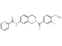 N-[2-(3-fluoro-4-methoxybenzoyl)-1,2,3,4-tetrahydro-7-isoquinolinyl]-2-pyridinecarboxamide