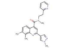 N,7,8-trimethyl-2-(1-methyl-1H-pyrazol-4-yl)-N-(2-pyridin-2-ylethyl)quinoline-4-carboxamide