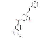 [1-[(1-methyl-1H-1,2,3-benzotriazol-5-yl)carbonyl]-4-(3-phenylpropyl)piperidin-4-yl]methanol