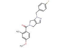 1-(4-fluorobenzyl)-5-(4-methoxy-2-methylbenzoyl)-1,4,5,6-tetrahydropyrrolo[3,4-c]pyrazole