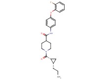 N-[4-(2-fluorophenoxy)phenyl]-1-{[(1R*,2S*)-2-propylcyclopropyl]carbonyl}-4-piperidinecarboxamide