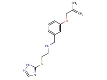 N-{3-[(2-methylprop-2-en-1-yl)oxy]benzyl}-2-(1H-1,2,4-triazol-5-ylthio)ethanamine