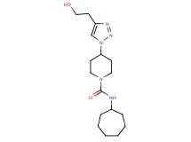 N-cycloheptyl-4-[4-(2-hydroxyethyl)-1H-1,2,3-triazol-1-yl]piperidine-1-carboxamide