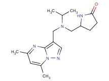 5-{[[(5,7-dimethylpyrazolo[1,5-a]pyrimidin-3-yl)methyl](isopropyl)amino]methyl}pyrrolidin-2-one