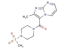 2-methyl-3-{[4-(methylsulfonyl)piperazin-1-yl]carbonyl}imidazo[1,2-a]pyrimidine