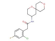 2-(2-chloro-4-fluorophenyl)-N-1,9-dioxaspiro[5.5]undec-4-ylacetamide