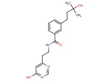 3-(3-hydroxy-3-methylbutyl)-N-[2-(6-hydroxy-4-pyrimidinyl)ethyl]benzamide
