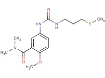 2-methoxy-N,N-dimethyl-5-[({[3-(methylthio)propyl]amino}carbonyl)amino]benzamide
