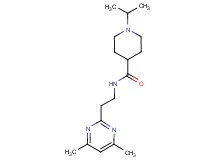 N-[2-(4,6-dimethyl-2-pyrimidinyl)ethyl]-1-isopropyl-4-piperidinecarboxamide