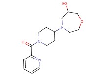 4-[1-(pyridin-2-ylcarbonyl)piperidin-4-yl]-1,4-oxazepan-6-ol