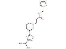 3-[3-(3-isopropyl-1,2,4-oxadiazol-5-yl)piperidin-1-yl]-N-(2-thienylmethyl)propanamide