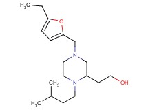 2-[4-[(5-ethyl-2-furyl)methyl]-1-(3-methylbutyl)-2-piperazinyl]ethanol