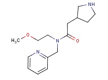 N-(2-methoxyethyl)-N-(pyridin-2-ylmethyl)-2-pyrrolidin-3-ylacetamide