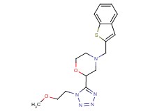 4-(1-benzothien-2-ylmethyl)-2-[1-(2-methoxyethyl)-1H-tetrazol-5-yl]morpholine