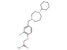 2-{2-chloro-4-[(4-cyclohexyl-1,4-diazepan-1-yl)methyl]phenoxy}acetamide