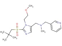 1-[2-[(2,2-dimethylpropyl)sulfonyl]-1-(2-methoxyethyl)-1H-imidazol-5-yl]-N-methyl-N-(3-pyridinylmethyl)methanamine
