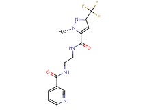 N-[2-({[1-methyl-3-(trifluoromethyl)-1H-pyrazol-5-yl]carbonyl}amino)ethyl]nicotinamide