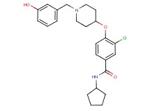 3-chloro-N-cyclopentyl-4-{[1-(3-hydroxybenzyl)-4-piperidinyl]oxy}benzamide