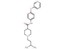 1-(3-methylbutyl)-N-[4-(3-pyridinyloxy)phenyl]-4-piperidinecarboxamide