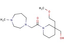 {3-(2-methoxyethyl)-1-[(4-methyl-1,4-diazepan-1-yl)acetyl]-3-piperidinyl}methanol