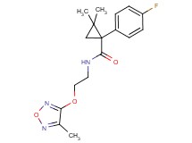 1-(4-fluorophenyl)-2,2-dimethyl-N-{2-[(4-methyl-1,2,5-oxadiazol-3-yl)oxy]ethyl}cyclopropanecarboxamide