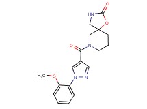 7-{[1-(2-methoxyphenyl)-1H-pyrazol-4-yl]carbonyl}-1-oxa-3,7-diazaspiro[4.5]decan-2-one