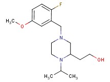 2-[4-(2-fluoro-5-methoxybenzyl)-1-isopropyl-2-piperazinyl]ethanol