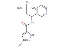 N-(3,3-dimethyl-1-pyridin-3-ylbutyl)-3-methyl-1H-pyrazole-5-carboxamide