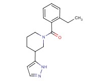 1-(2-ethylbenzoyl)-3-(1H-pyrazol-5-yl)piperidine