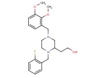 2-[4-(2,3-dimethoxybenzyl)-1-(2-fluorobenzyl)-2-piperazinyl]ethanol