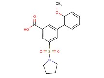 2'-methoxy-5-(pyrrolidin-1-ylsulfonyl)biphenyl-3-carboxylic acid