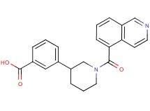 3-[1-(isoquinolin-5-ylcarbonyl)piperidin-3-yl]benzoic acid