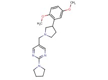 5-{[3-(2,5-dimethoxyphenyl)-1-pyrrolidinyl]methyl}-2-(1-pyrrolidinyl)pyrimidine